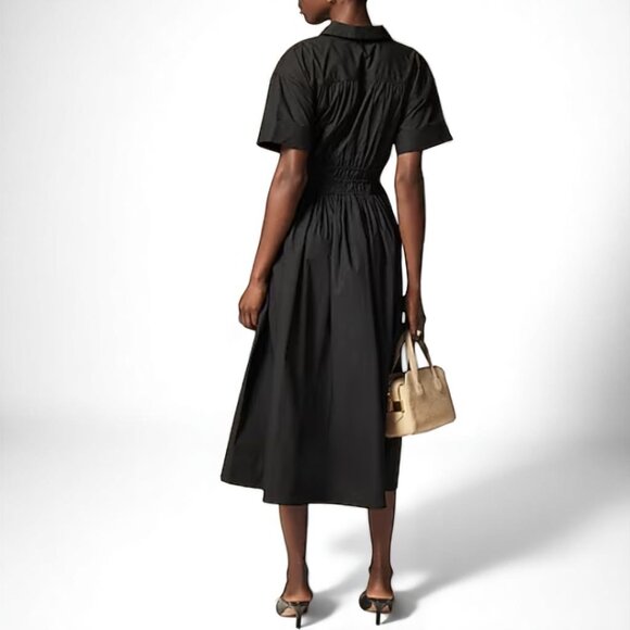 J. Crew Elena shirtdress in cotton poplin Size 10 Tall - Picture 3 of 9